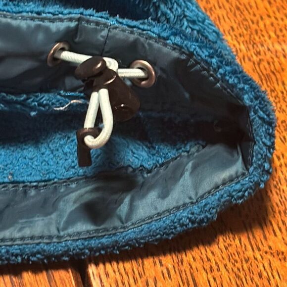 The North Face zip soft fleece jacket w pockets & cinchable bottom - Picture 8 of 13